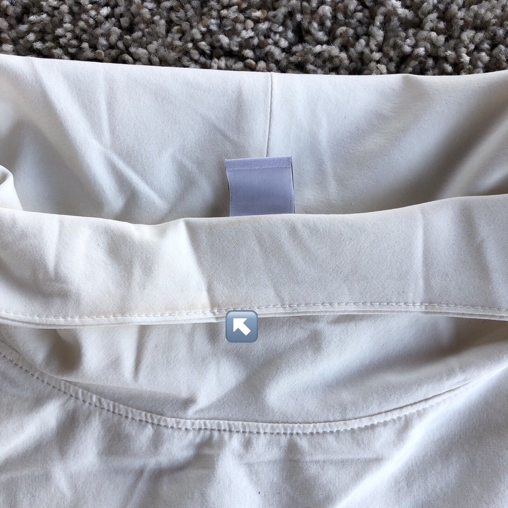 Athleta Whistler Hybrid Top Womens L White Layered Fleece Lined Performance $129 - Picture 11 of 12